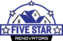 Five star renovators roofing logo