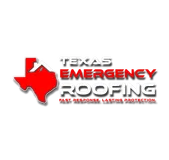 Texas emergency roofing logo